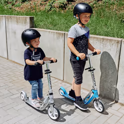 HUDORA Little BigWheel Enfants Scooter classique Noir, Argent