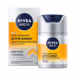 NIVEA Crème Visage Active Energy, Hommes, Visage, Revigorant, Hydratant, Nourrissant, 50 ml, Bouteille, Caféine