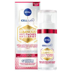 NIVEA Sérum Visage Anti-Âge & Anti-Taches Luminous630 - Traitement Éclat Anti-Taches Brunes 30 ml