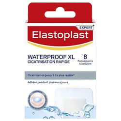 Elastoplast Pansement Waterproof XL Cicatrisation Rapide 8 Pansements