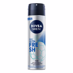 NIVEA Deo Spray Ultra Fresh Male, Hommes, Déodorant, Déodorant spray, Spray, 150 ml, 24 h