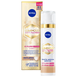 Nivea Cellular Luminous630 Anti-Taches CC Fluide 3en1 SPF30 40 ml - Teinte : Médium
