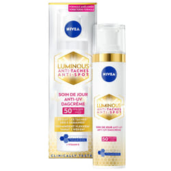 NIVEA Soin Visage Anti-Taches Luminous630 - Soin Jour Protecteur SPF50 contre les Taches Pigmentaires et L'éclat du Visage