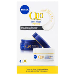 Nivea Q10 Coffret Routine Anti-Rides Visage Soin de Jour et Soin de Nuit Power
