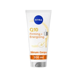 NIVEA Lait Corps Q10 Sérum Revitalisant Fermeté avec Vitamine C - Soin Hydratant Anti-Âge pour raffermir et illuminer la peau - 200 ml