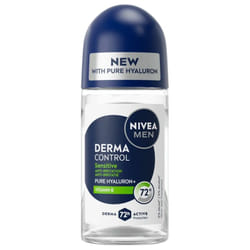 Nivea Men Derma Control Sensitive Déodorant Anti-Transpirant 72H Roll-On 50 ml