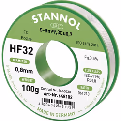 Informations techniques ISO 9453:2014 S-SN99,3Cu0,7 / TC IEC 61190-1-3 ROL0 / 1.1.3.B Teneur en flux 3,5 % Informations techn ...