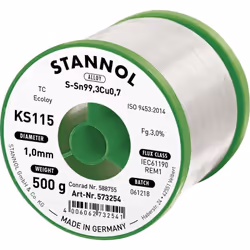 description Le fil à souder pour l'électronique de la série KS est un produit répondant aux exigences les plus strictes en ma ...