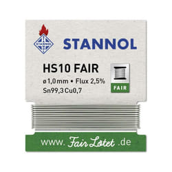 Stannol - tain à souder HS10-Fair Sn99,3Cu0,7 enrouleur 5 g 1 mm W915201