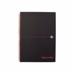 Oxford 400047652, Monochromatique, Noir, A5, 70 feuilles, Mat, 90 g/m²