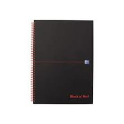 Oxford 400047652 bloc-notes A5 70 feuilles Noir