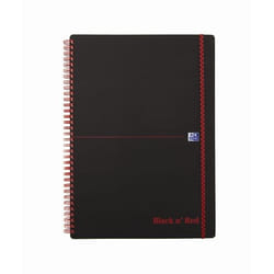 Oxford 400047654 bloc-notes A4 70 feuilles Noir, Rouge