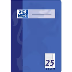 Elba 384401625, Bleu, A4, 16 feuilles, 90 g/m², Papier ligné, Adulte
