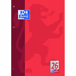 Oxford 100050351, Rouge, A4, 90 g/m²