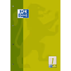 Oxford 100050340, Vert, A4, 90 g/m²