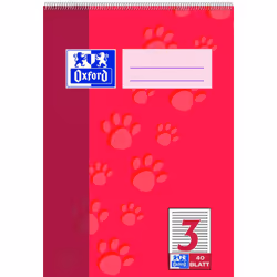 Oxford 100050386, Rouge, A5, 90 g/m²