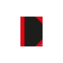 Bantex 100302833 bloc-notes A6 96 feuilles Noir, Rouge