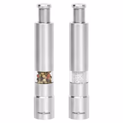 ProfiCook PC-PSM 1160, Ensemble de poivrière et salière, Acier inoxydable, Transparent, Verre, Acier inoxydable, Acier inoxyd ...