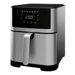 ProfiCook PC-FR 1269 H friteuse Double 8 L Autonome 1800 W Friteuse d’air chaud Noir, Acier inoxydable