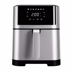 ProfiCook PC-FR 1269 H friteuse Double 8 L Autonome 1800 W Friteuse d’air chaud Noir, Acier inoxydable
