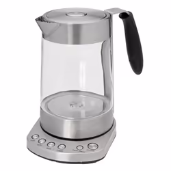 ProfiCook PC-WKS 1020 G, 1,7 L, 3000 W, Noir, Acier inoxydable, Verre, Acier inoxydable, Thermostat réglable, Sans fil