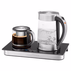 ProfiCook PC-TKS 1056 bouilloire 1,7 L Noir, Acier inoxydable, Transparent
