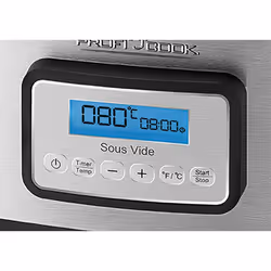 ProfiCook PC-SV 1112 8 L 520 W Noir, Acier inoxydable