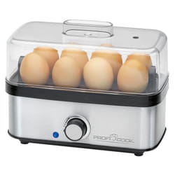 ProfiCook PC-EK 1275 8 œufs 400 W Noir, Acier inoxydable
