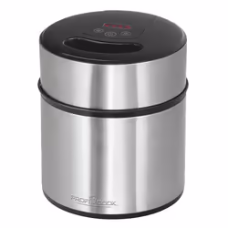 ProfiCook 501140, 1,8 L, 45 min, 1 bols, LED, Acier inoxydable, Noir, Acier inoxydable