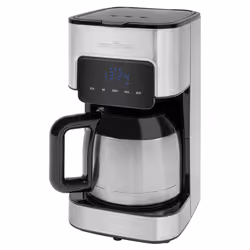 ProfiCook PC-KA 1191, Machine à café filtre, 1,2 L, Dosette de café, 900 W, Argent, Noir