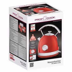 ProfiCook PC-WKS 1192 bouilloire 1,7 L 2200 W Rouge