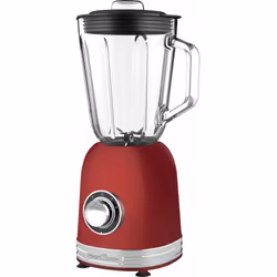 ProfiCook PC-UM 1195, Mélangeur de table, 1,5 L, Fonction d'impulsion, Pileur de glace, 800 W, Rouge