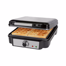 ProfiCook PC-WA 1241 4 gauffre(s) 1200 W Noir, Acier inoxydable