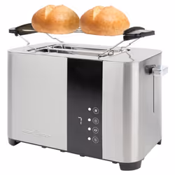 ProfiCook PC-TA 1250, 2 part(s), Acier inoxydable, Acier inoxydable, Niveau, Tactile, LED, 750 W