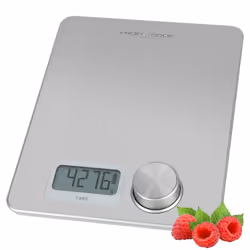 ProfiCook PC-KW 1263, Balance de ménage électronique, 5 kg, 1 g, Acier inoxydable, Comptoir, Rectangle