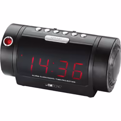 Clatronic MRC 832 P, Horloge, Numérique, AM, FM, LED, 2,29 cm (0.9"), Noir