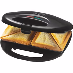 Clatronic ST 3477 gaufrier et appareil à croque-monsieur 750 W Noir