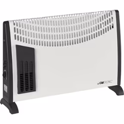 Clatronic KH 3433, Chauffage de ventilateur électrique, Intérieure, Plafond, Mur, Noir, Blanc, 2000 W, 750 W