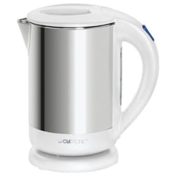Clatronic WKS 3437 bouilloire 1,7 L 2400 W Acier inoxydable, Blanc
