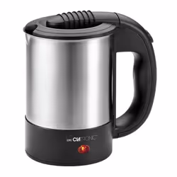 Clatronic WKR 3624, 0,5 L, 1000 W, Noir, Acier inoxydable, Acier inoxydable, Indicateur de niveau d'eau, Arrêt de sécurité en ...