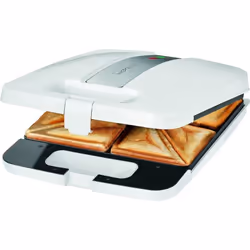 Clatronic ST 3629 gaufrier et appareil à croque-monsieur 1200 W Blanc