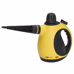 Clatronic DR 3653, Nettoyeur vapeur portable, 0,25 L, Noir, Jaune, 5 m, 1050 W, 220-240 V