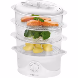 Clatronic DG 3665, 3 Nombre de paniers, Blanc, Comptoir, Rotatif, Devant, 1,5 L