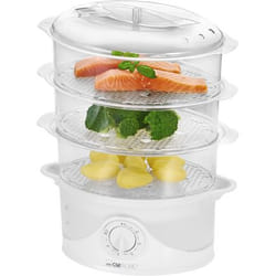 Clatronic DG 3665 cuiseur vapeur 3 Nombre de paniers Comptoir 800 W Blanc