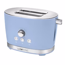 Clatronic TA 3690, 2 part(s), Bleu, Acier inoxydable, Boutons, Rotatif, CE, GS, 850 W