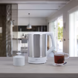 Clatronic WKS 3692 bouilloire 1,5 L 2200 W Acier inoxydable, Blanc - Vue supplémentaire 4