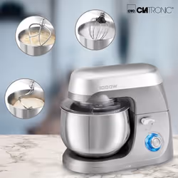 Clatronic KM 370 robot de cuisine 1000 W 5 L Titane