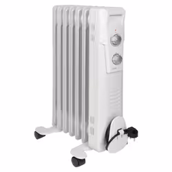 Clatronic RA 3735, Chauffage électrique à bain d’huile, Huile, Intérieure, Sol, Blanc, 1500 W