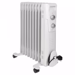 Clatronic RA 3736, Chauffage électrique à bain d’huile, Huile, Intérieure, Sol, Blanc, Fonctionnement