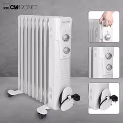 Clatronic RA 3736 Intérieure Blanc 2000W